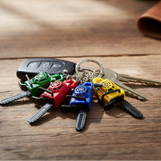 Mini Chainsaw Keychains Bulk – 10cm Novelty Power Tool Key Rings for Men, Kids, Party Favors, Tool Box Charm, Novelty Gag Gifts, Assorted Colors (KBC-0842)