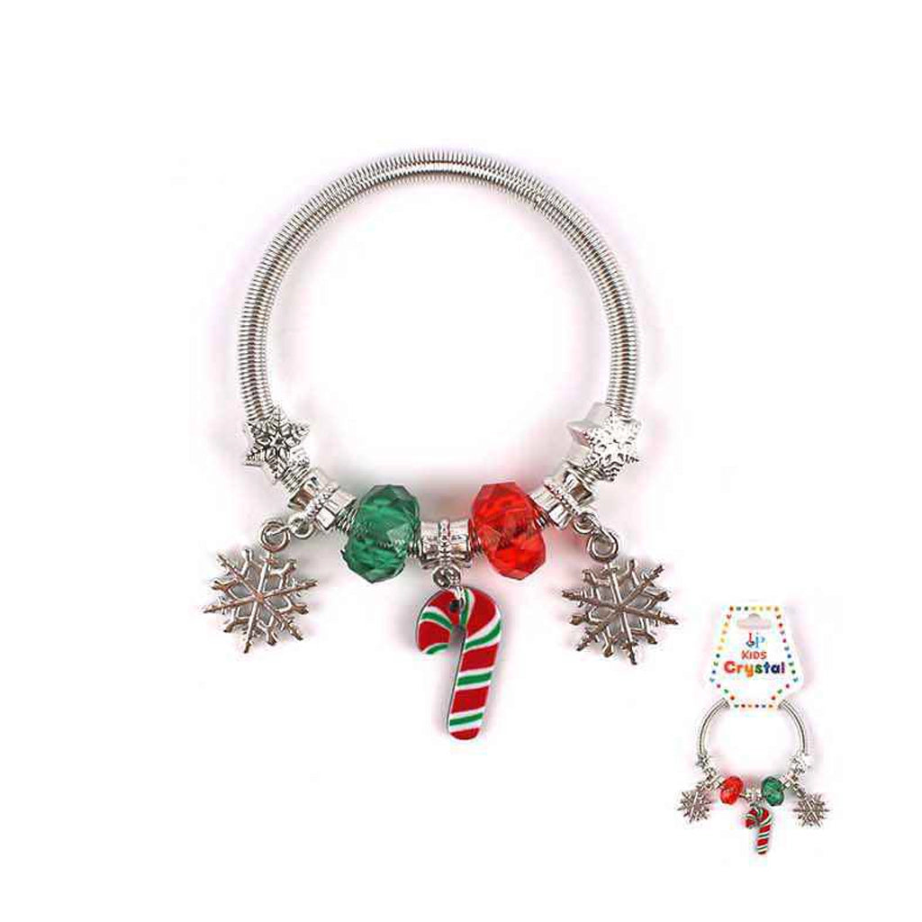 Spread Holiday Cheer with our Festive Christmas Charm Bracelet!