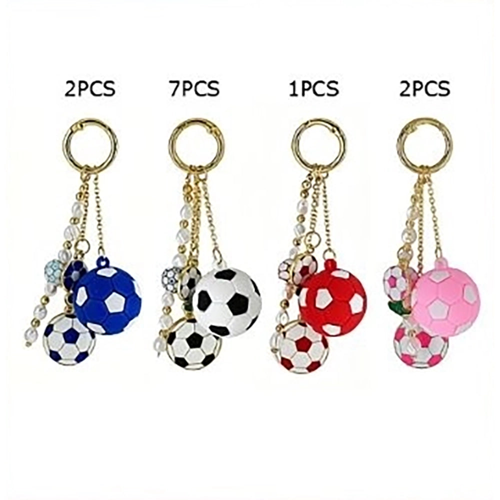 Soccer Ball Charm Keychain | Bag, Wallet Charm accessories (KC-73430FI)
