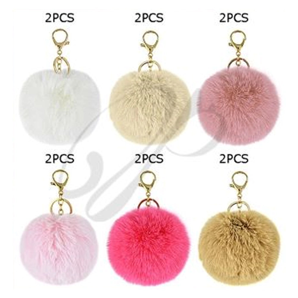Fluffy Pom-Pom Keychain (KC-75667PK)
