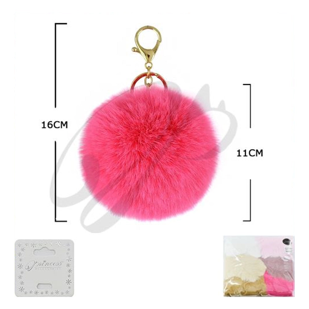 Fluffy Pom-Pom Keychain (KC-75667PK)