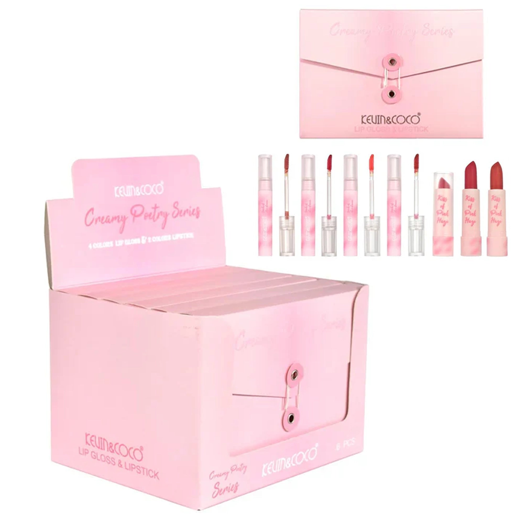 Kevin&Coco - Creamy Poetry Series Lipgloss & Lipstick Set - A