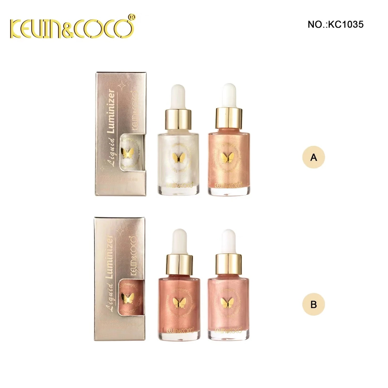 Kevin&Coco - Starry Shine Liquid Highlighter 24pc Display Set