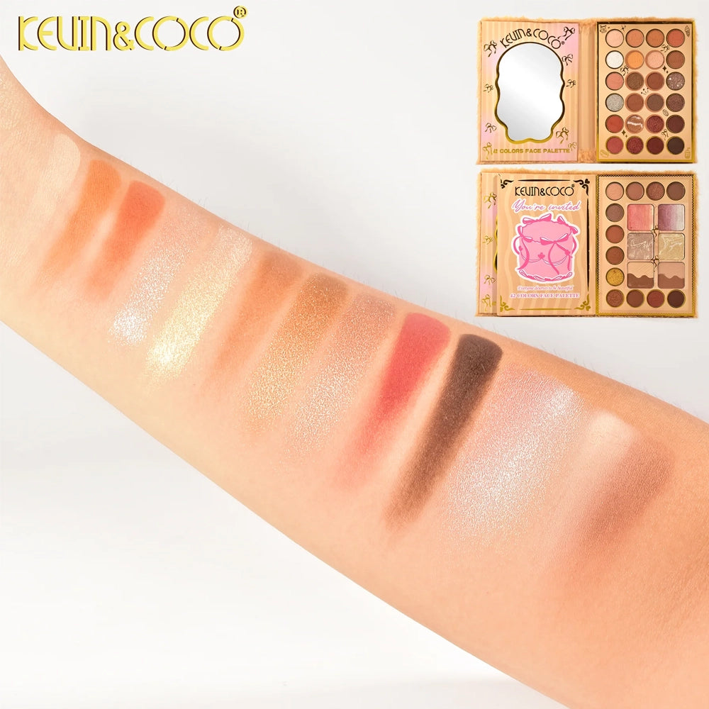 Kevin & Coco - Brown Fuzzy Face Palette