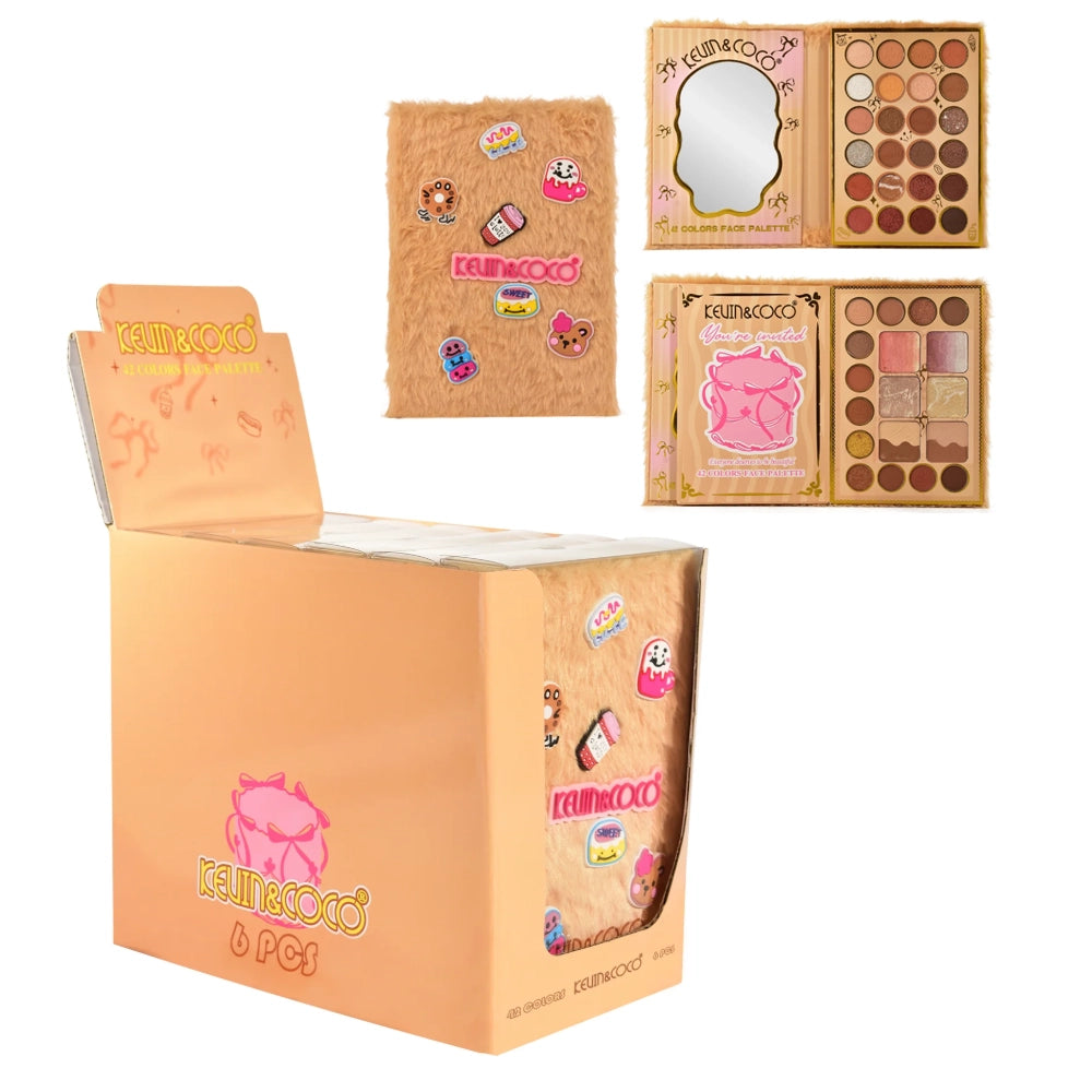 Kevin & Coco - Brown Fuzzy Face Palette