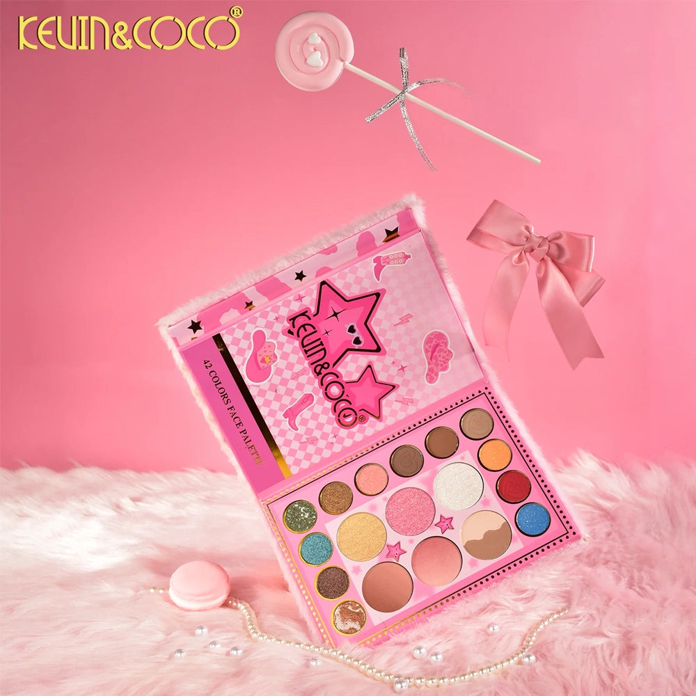 Kevin & Coco - Pink Fuzzy Face Palette
