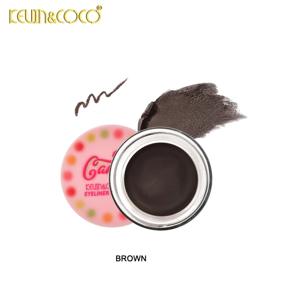 Kevin&Coco - Candy Glow Dream Eyeliner Jelly Duo BRW/BLK + Brush