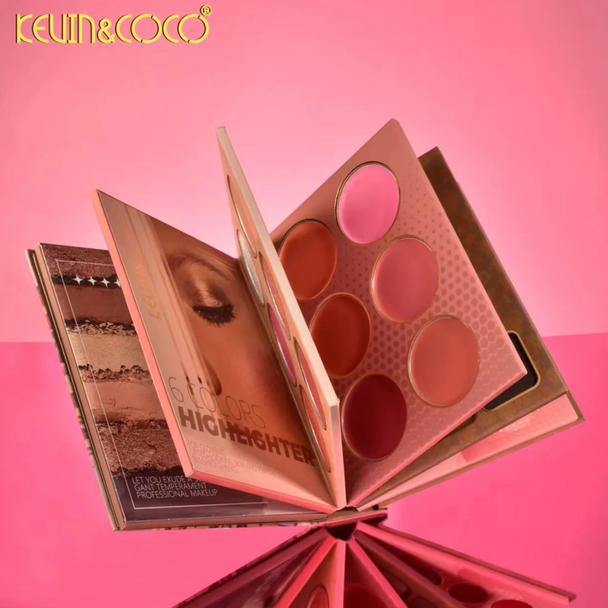 Kevin&Coco - 79-Color Leopard Girl 6-Layer All-in-One Glam Kit