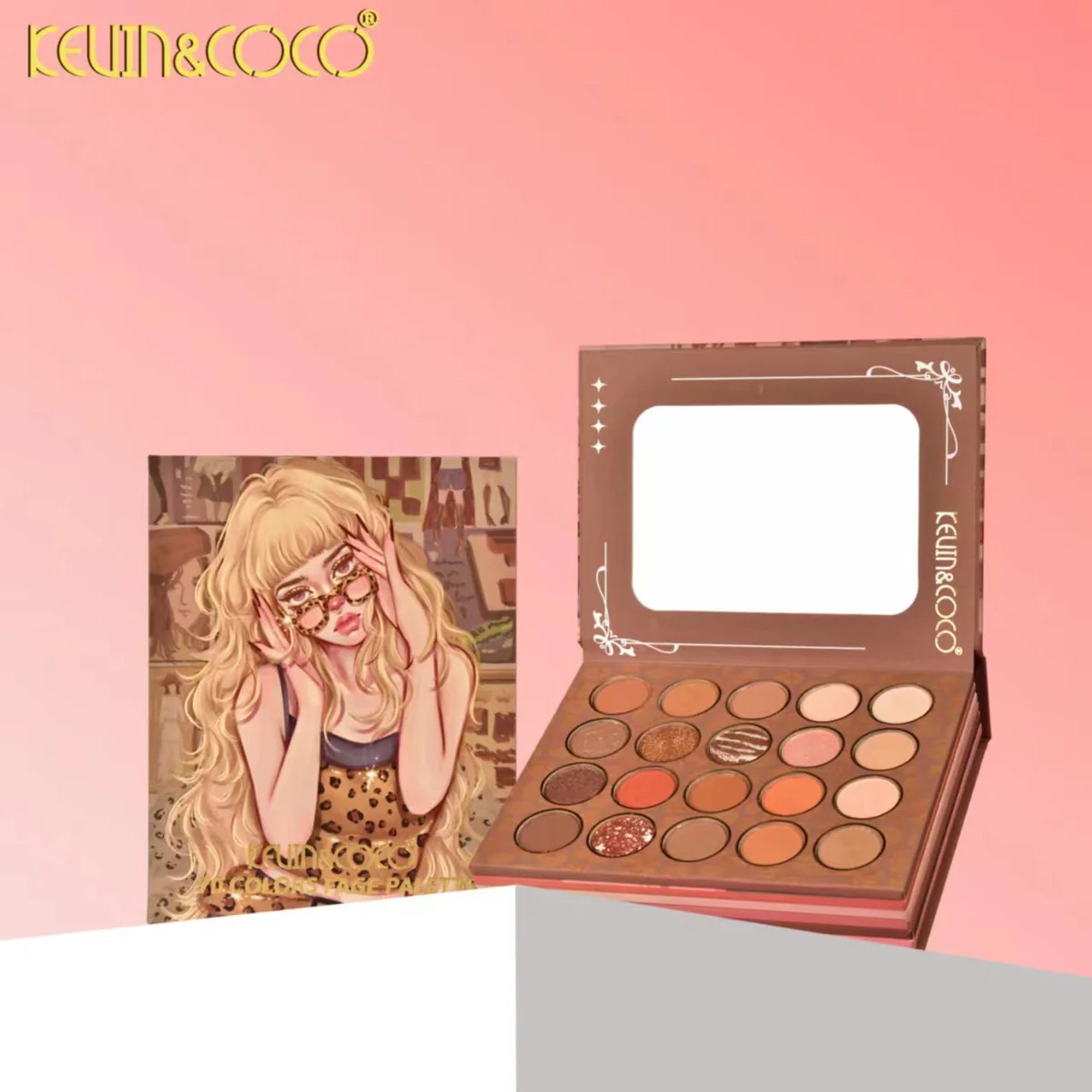 Kevin&Coco - 79-Color Leopard Girl 6-Layer All-in-One Glam Kit