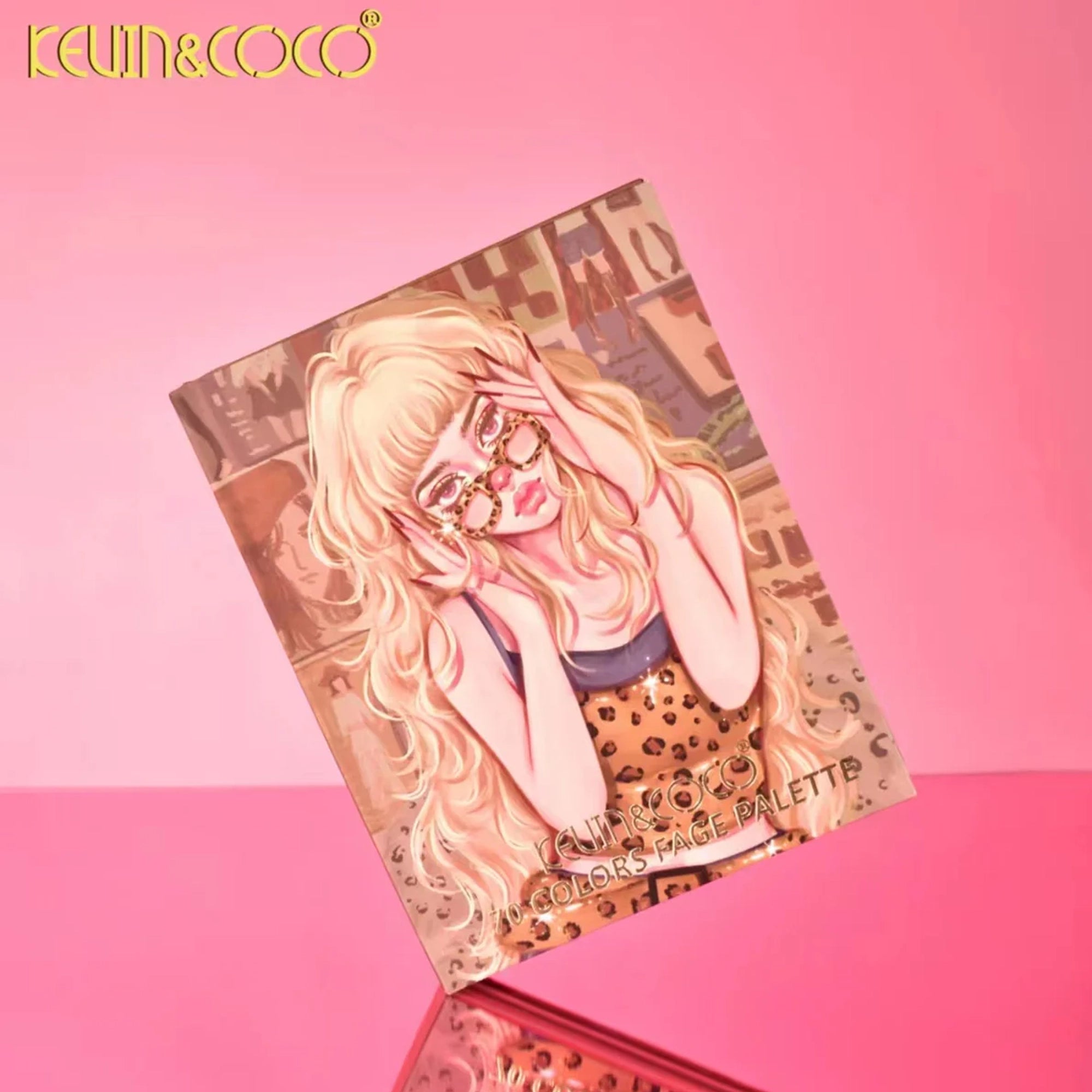 Kevin&Coco - 79-Color Leopard Girl 6-Layer All-in-One Glam Kit