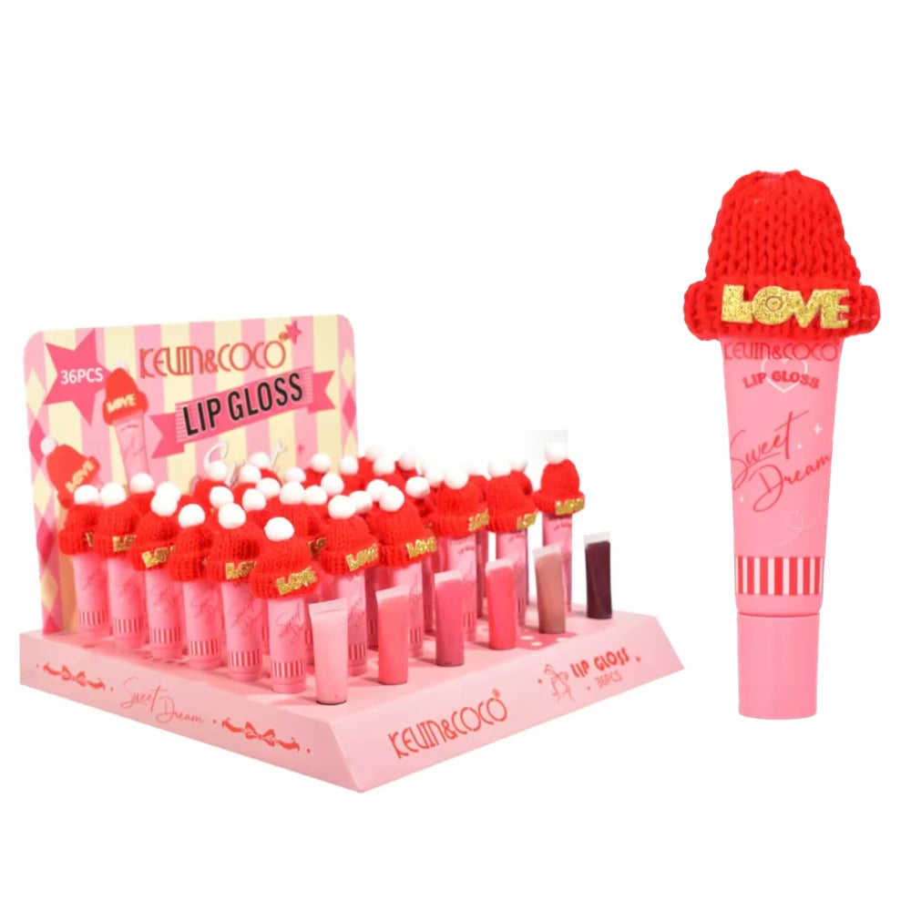 Kevin&Coco - Xmas Santa Hat Merry & Bright Pearl Lip Gloss