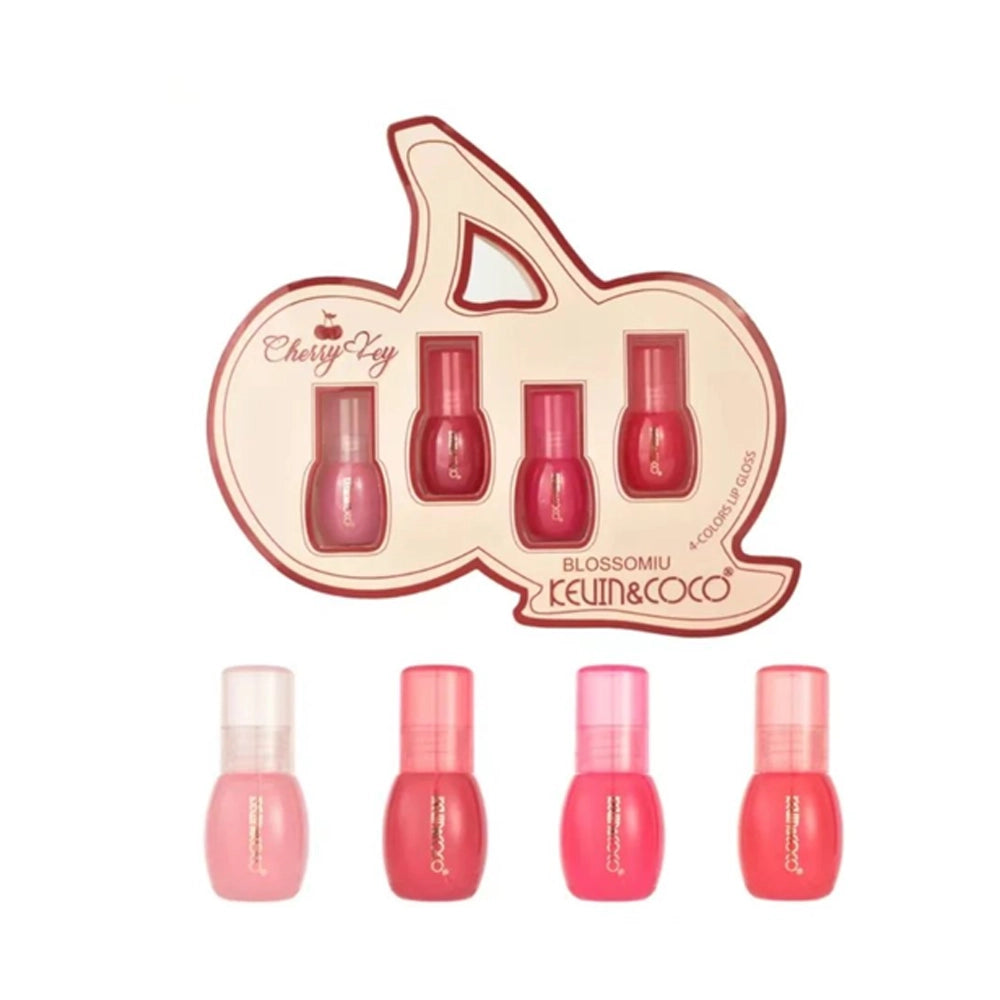 Kevin&Coco - Cherry 4pc Lipgloss Set