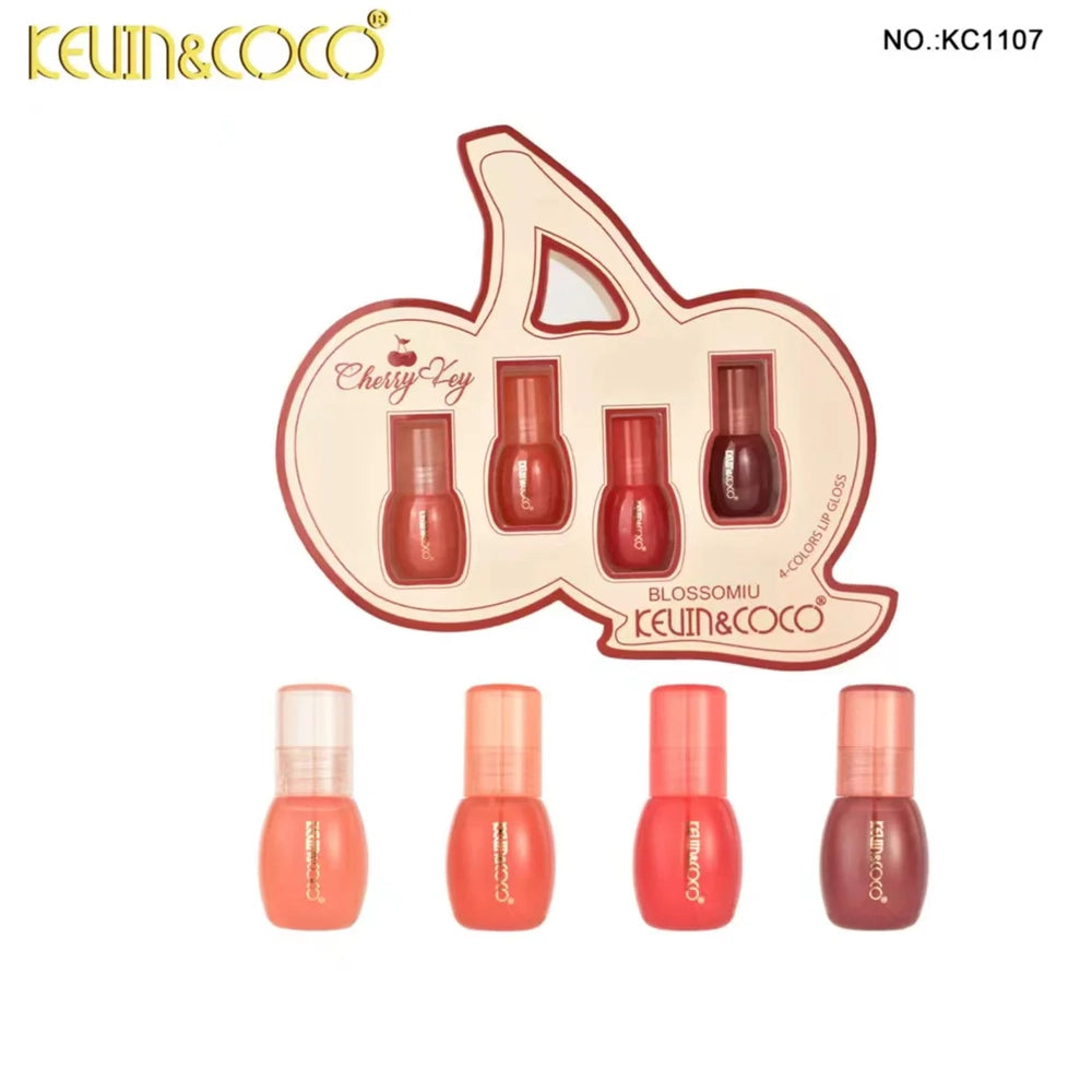 Kevin & Coco - Cherry 4PC Lipgloss Set