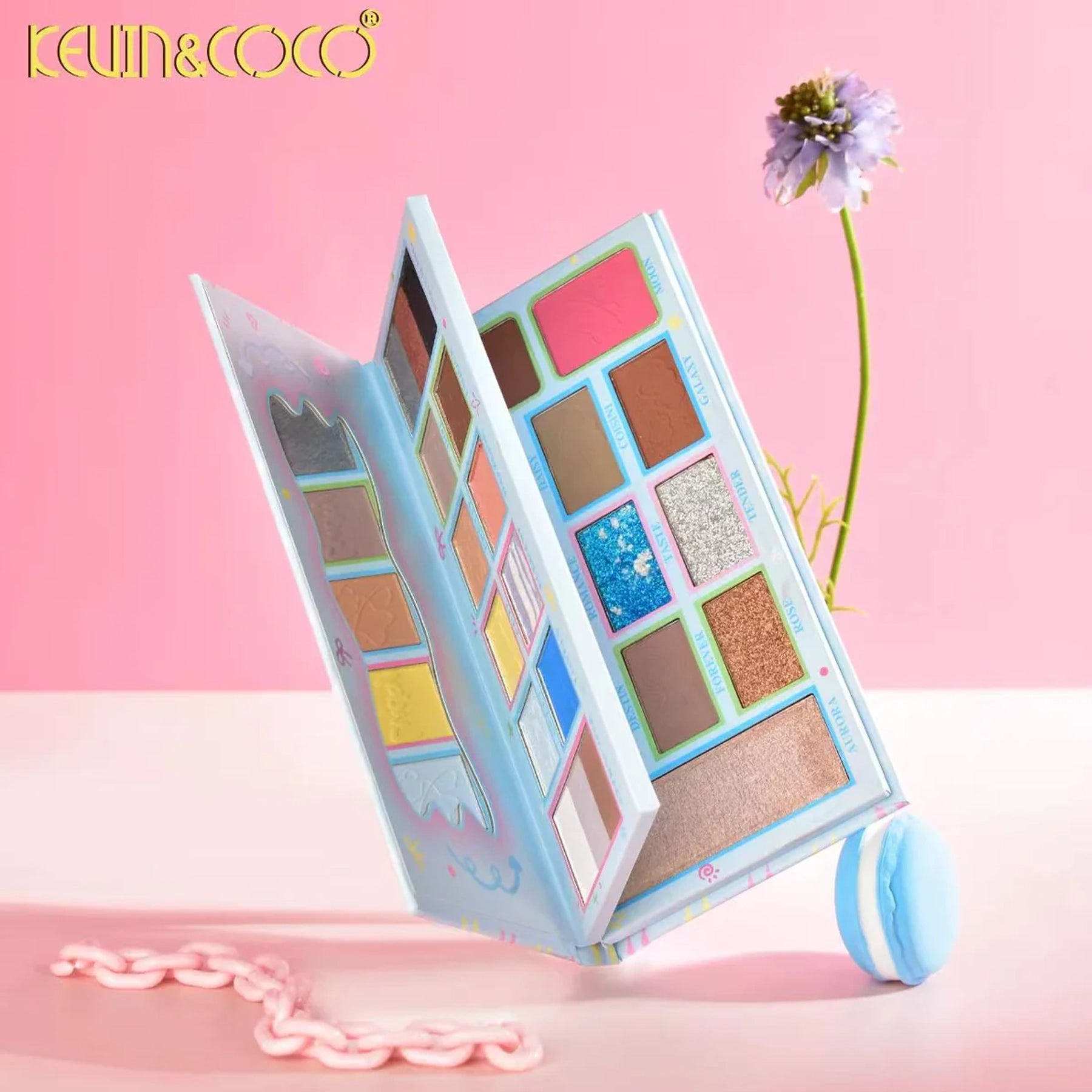 Kevin & Coco - 26 Colors Chain Face Palette Blue