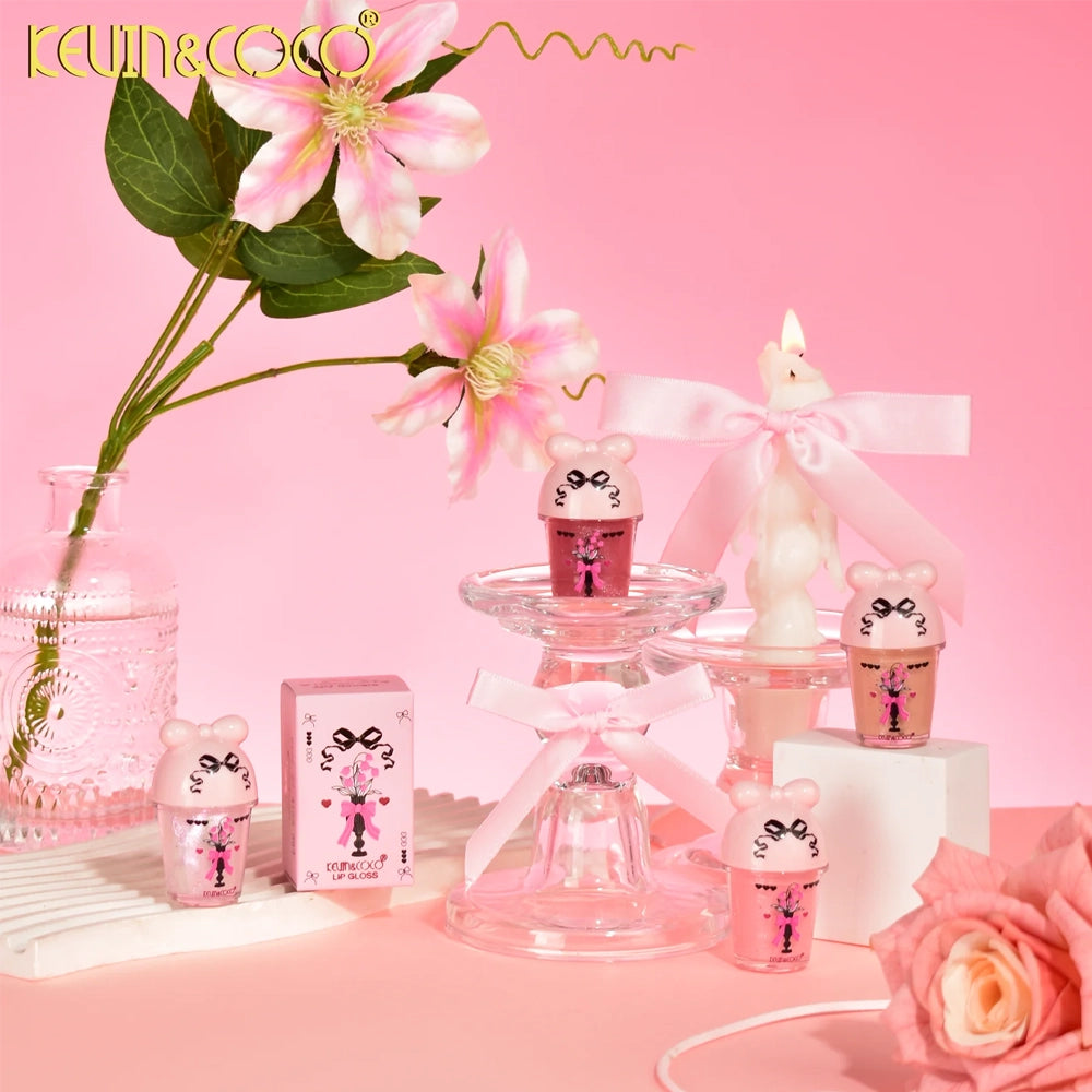 Kevin & Coco - Bow Flower Vase Lip Gloss