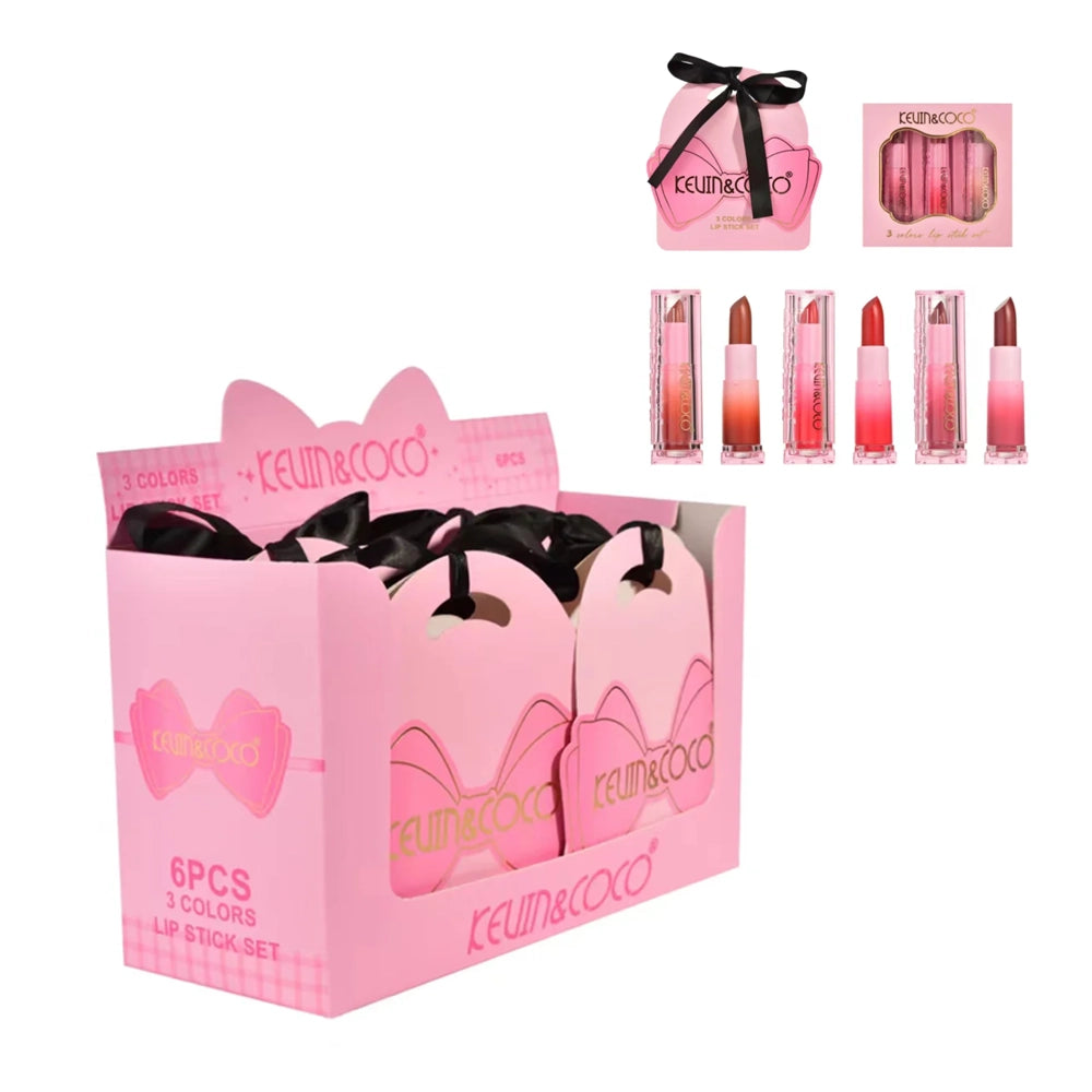 Kevin & Coco - Bow 3PC Lipstick Set