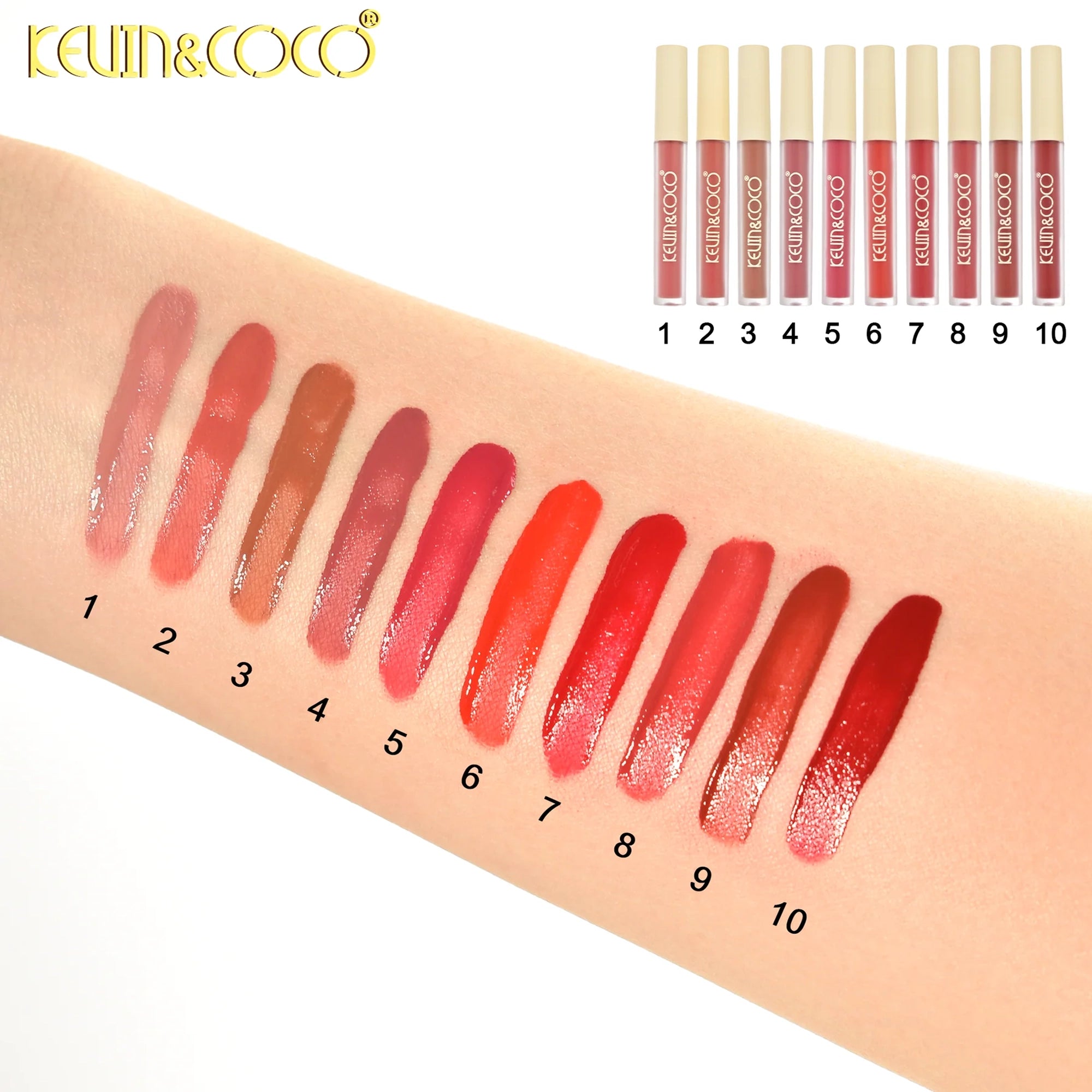 Kevin&Coco – Kiss Time 10-Piece Lip Gloss Set