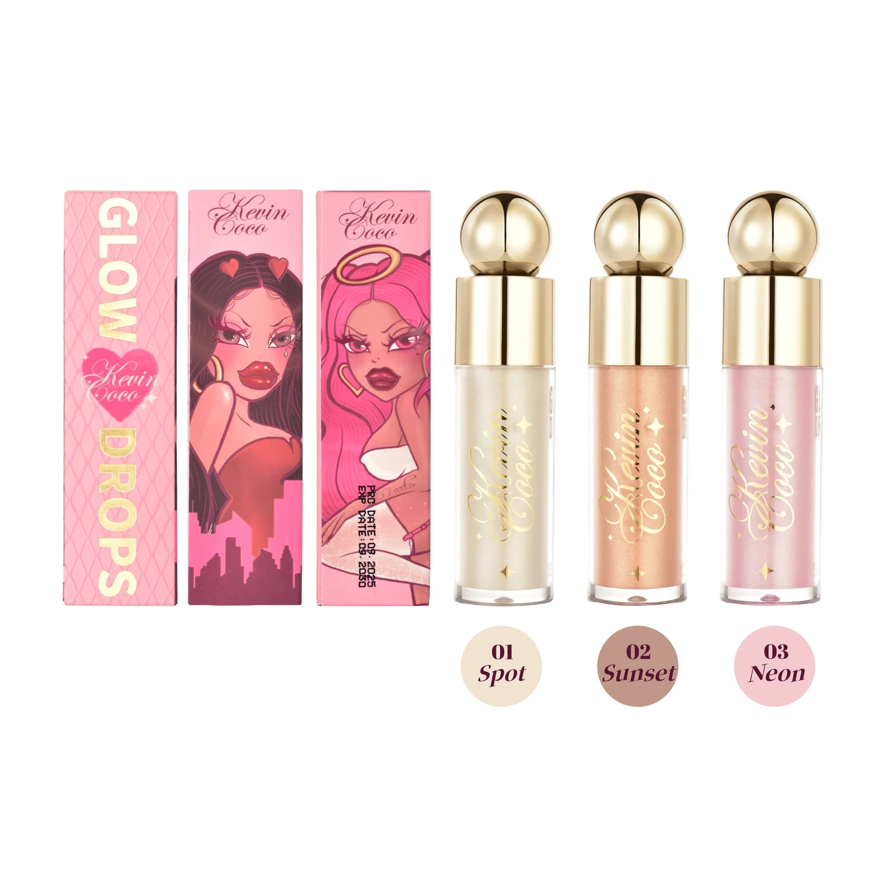 Kevin & Coco - Spotlight Urban Liquid Highlighter – Radiant, Buildable Glow for Glass Skin Perfection