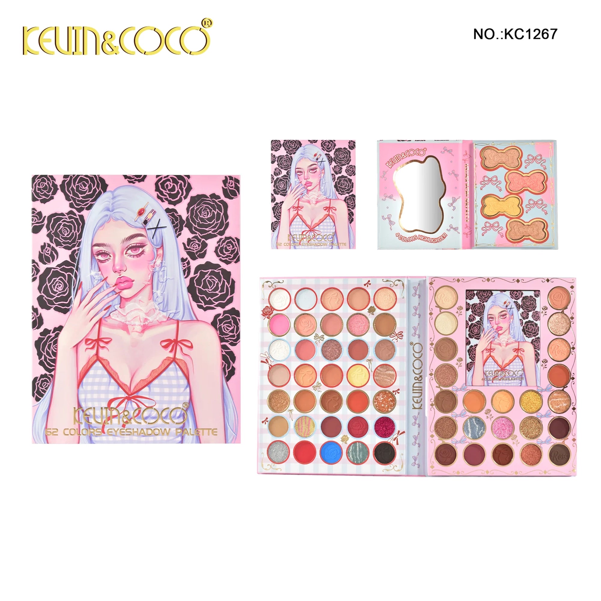 Kevin&Coco - 62 Shades of Rose Eyeshadow Palette