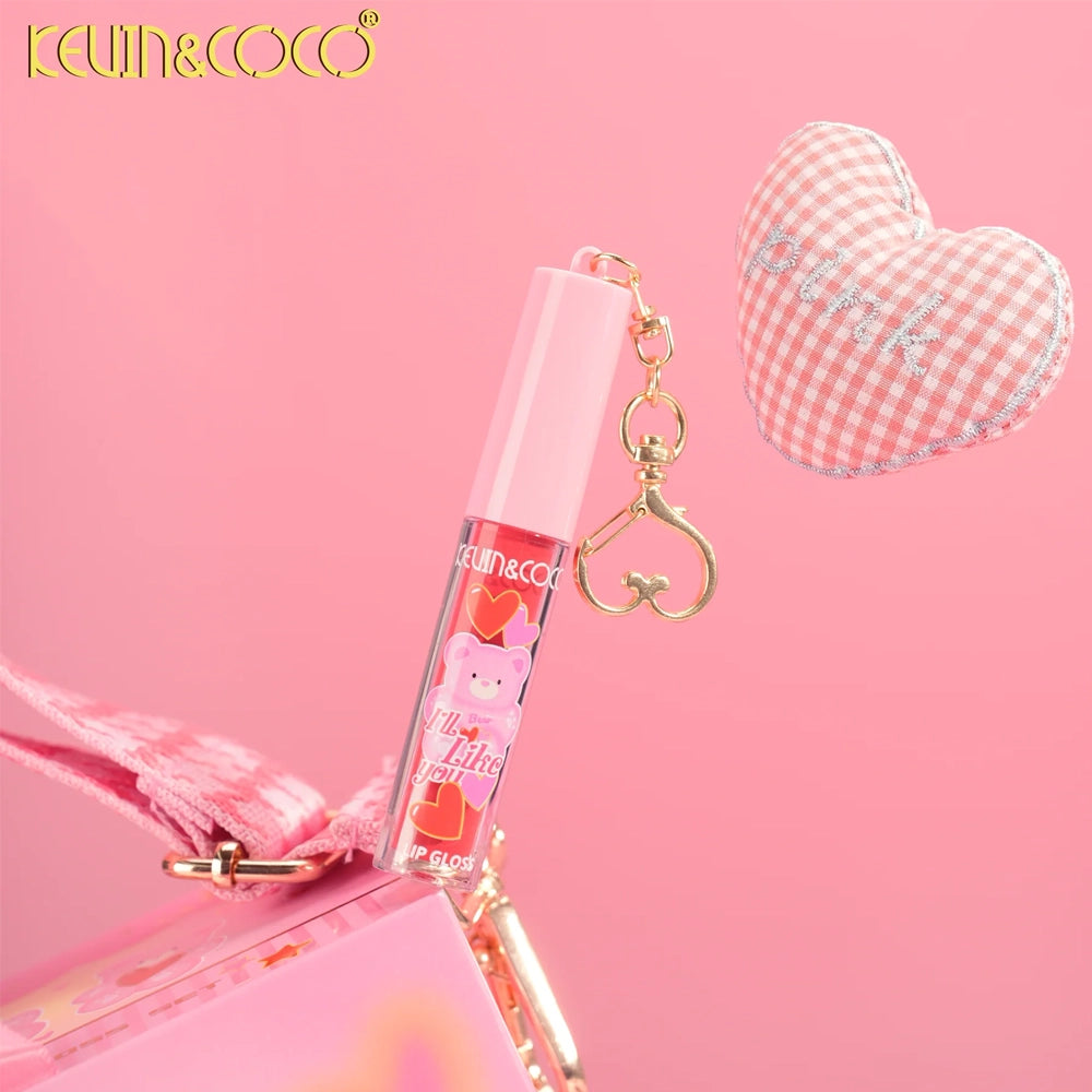 Kevin & Coco - Pink Bear Box W/Strap 6PC Lip Gloss Set