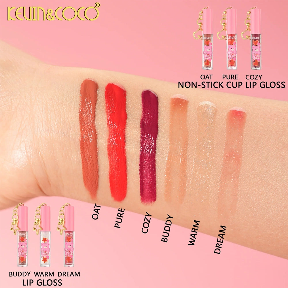 Kevin & Coco - Pink Bear Box W/Strap 6PC Lip Gloss Set