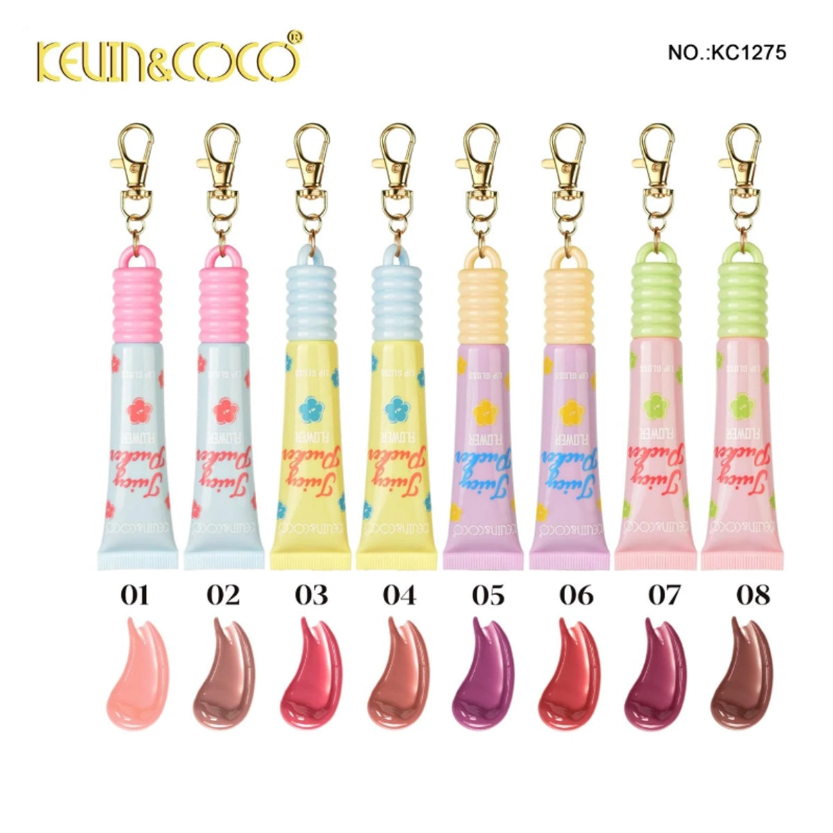 Kevin & Coco - FLOWER LIP GLOSS 24pc