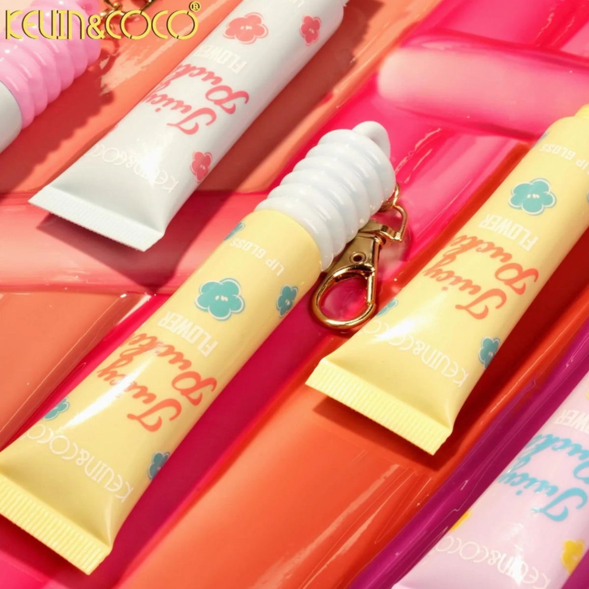 Kevin & Coco - FLOWER LIP GLOSS 24pc