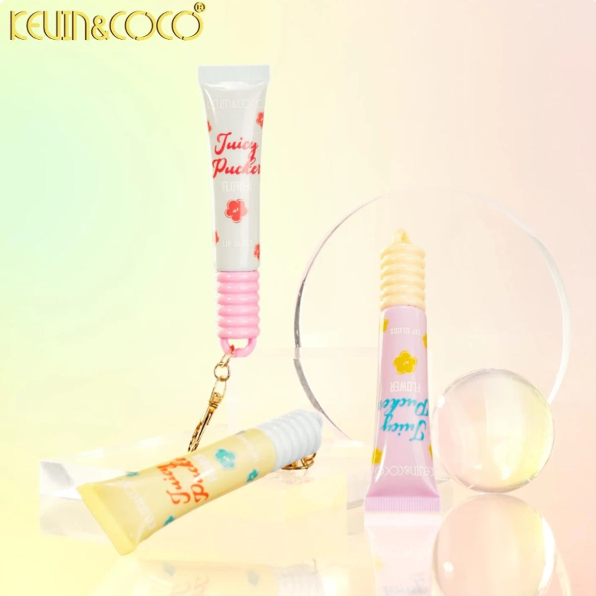 Kevin & Coco - FLOWER LIP GLOSS 24pc