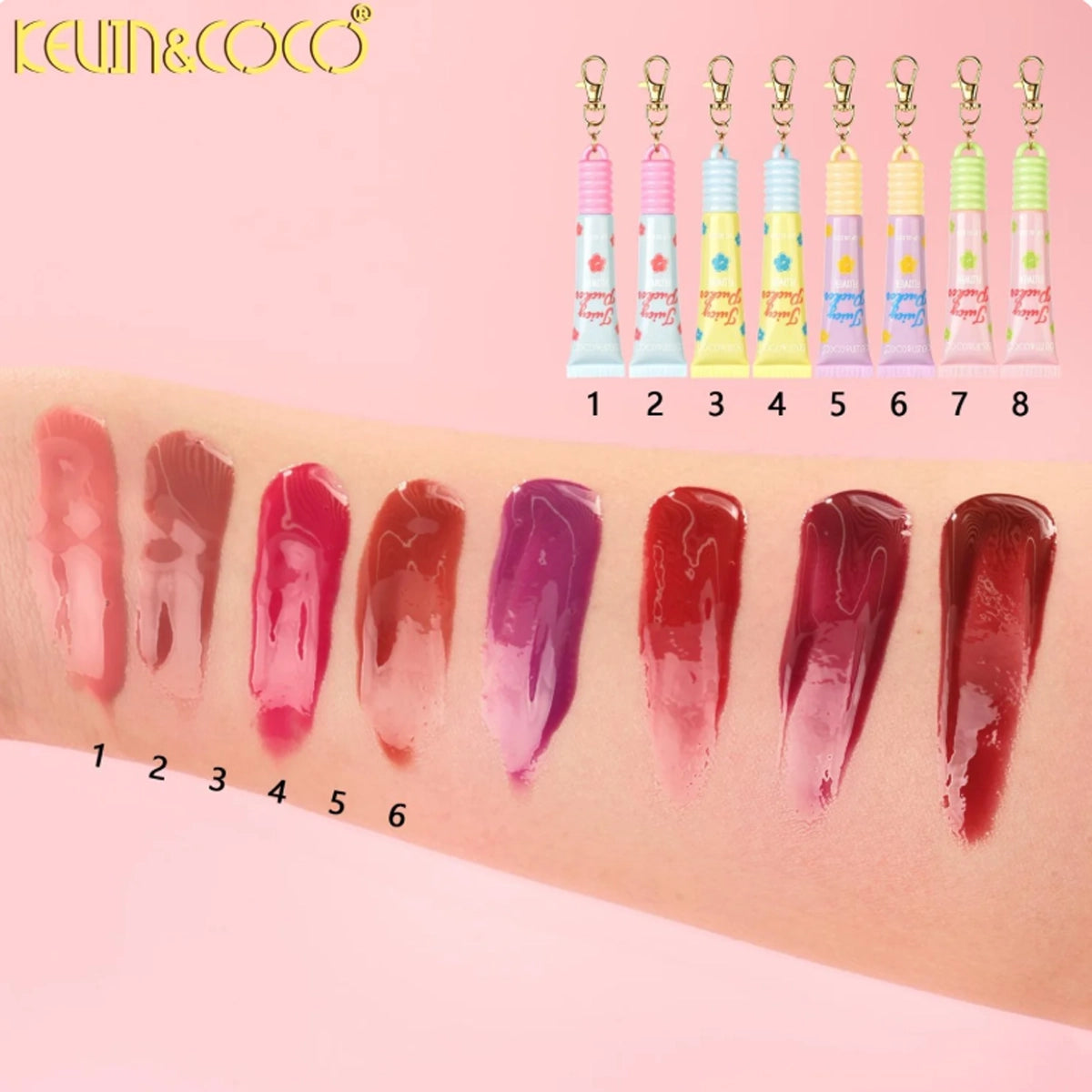 Kevin & Coco - FLOWER LIP GLOSS 24pc