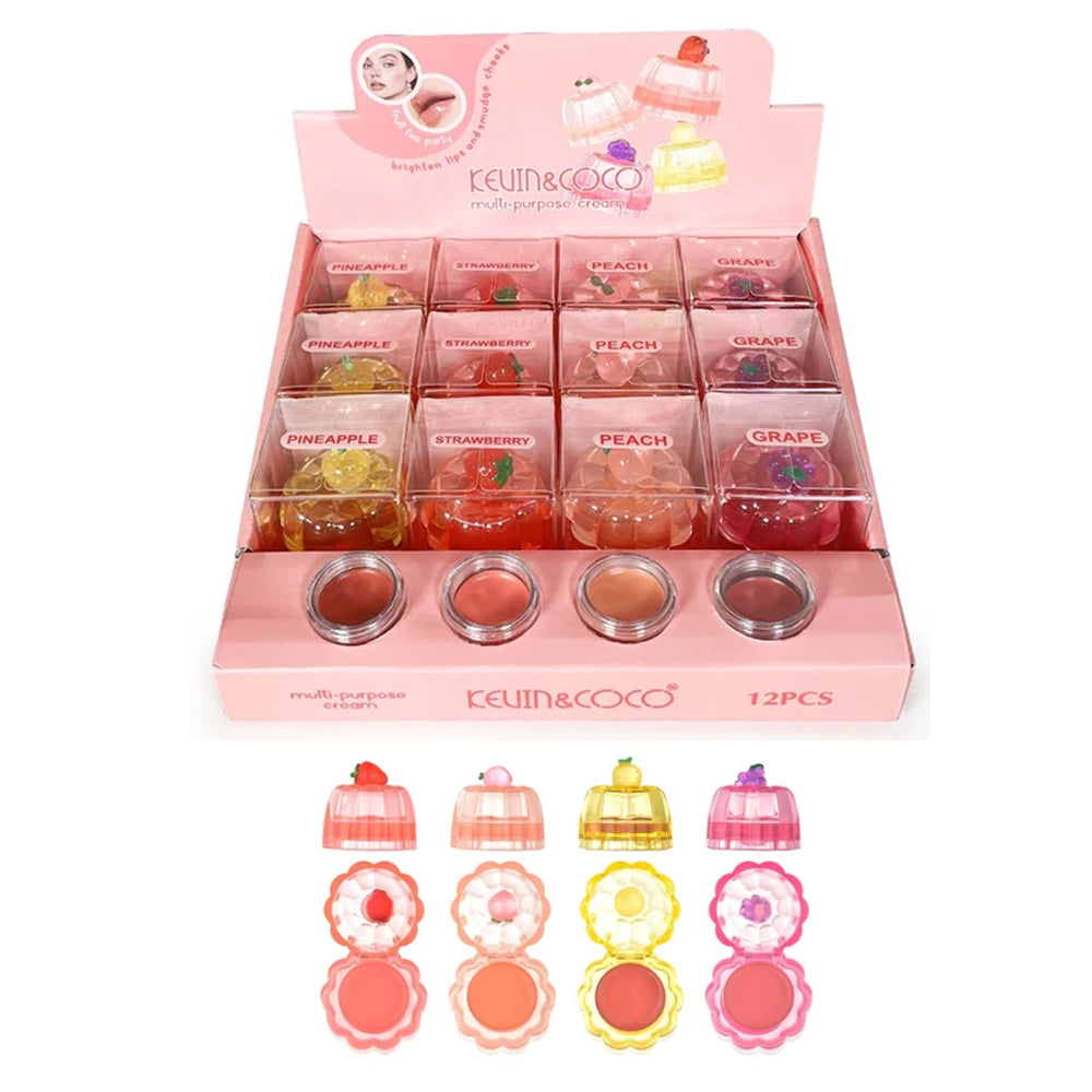 Kevin & CoCo – Jelly Multi-Purpose Cream Blush & Lip | 12-Unit Set