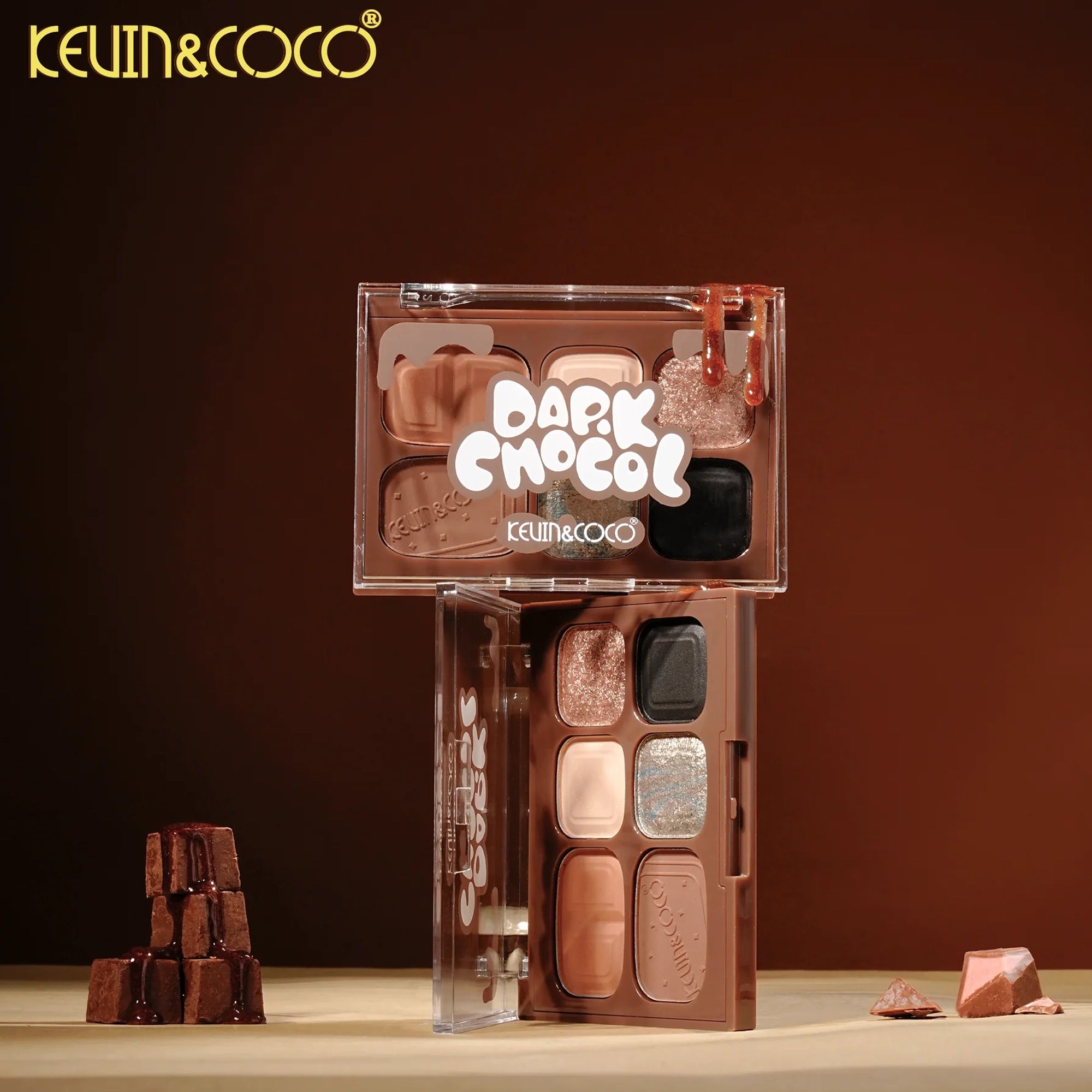 Kevin&Coco - Qiaoqiao Dark Chocolate - Contour Powder & Contour Liquid Duo