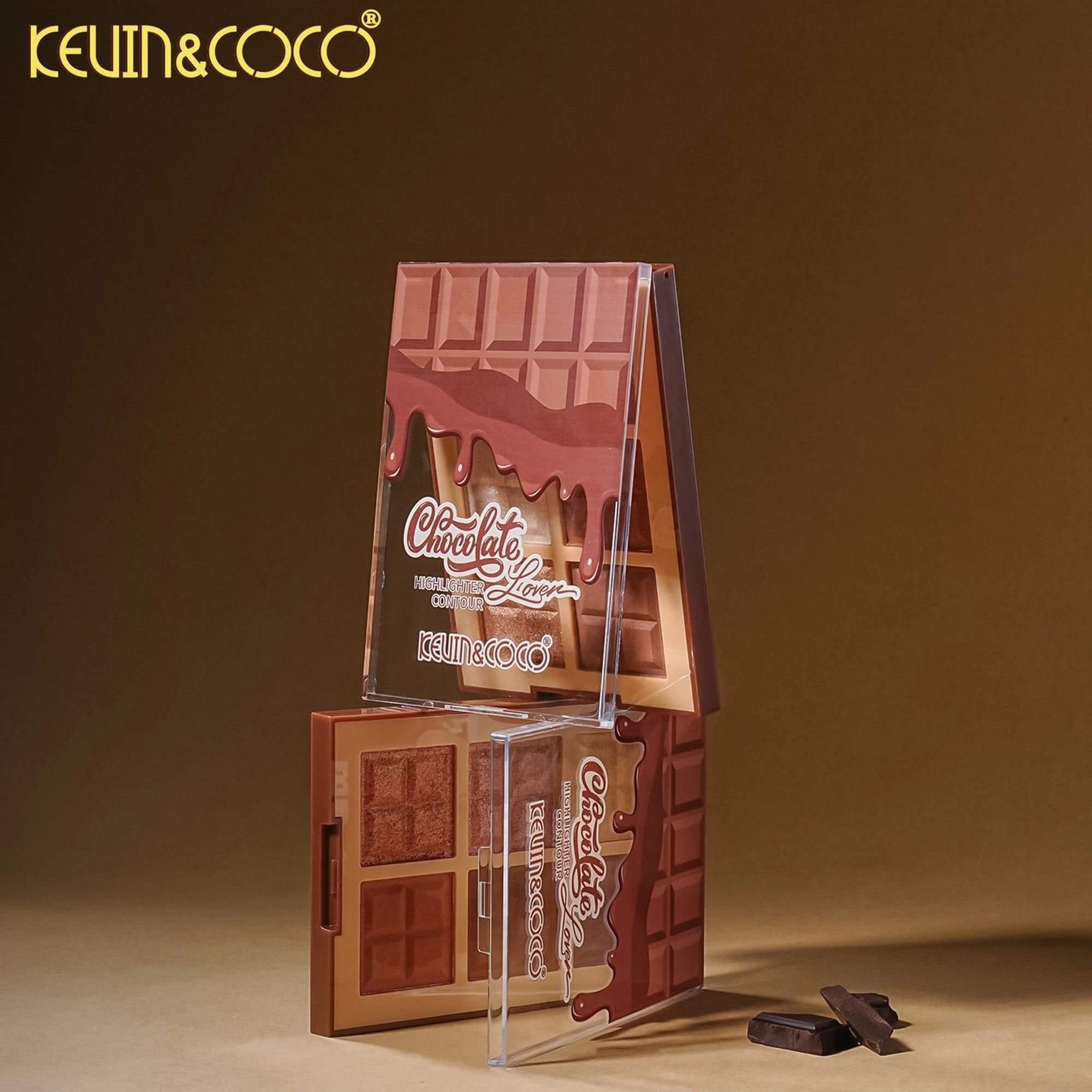 Kevin & Coco - Chocolate Lover Highlighter & Contour Palette (12-Piece Display Set)