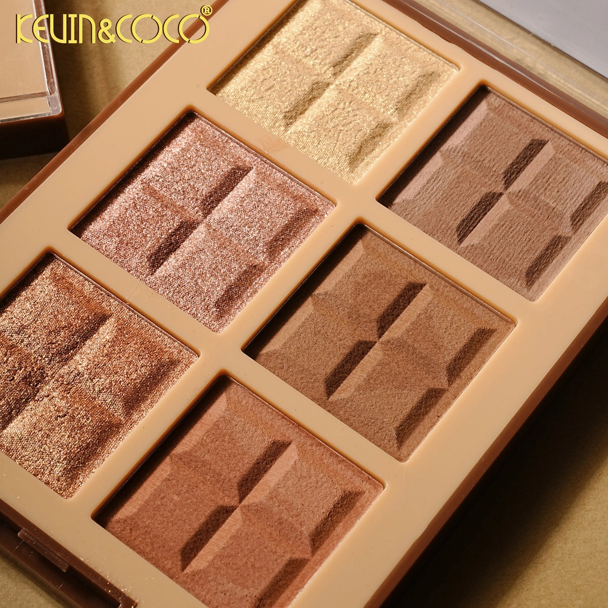 Kevin & Coco - Chocolate Lover Highlighter & Contour Palette (12-Piece Display Set)