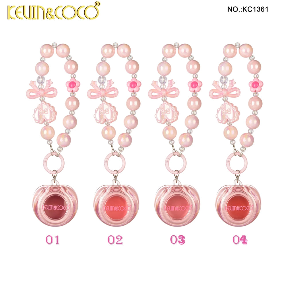Kevin & Coco - Bubble Berry Lip & Cheeky Balm w/ Beaded Keychain