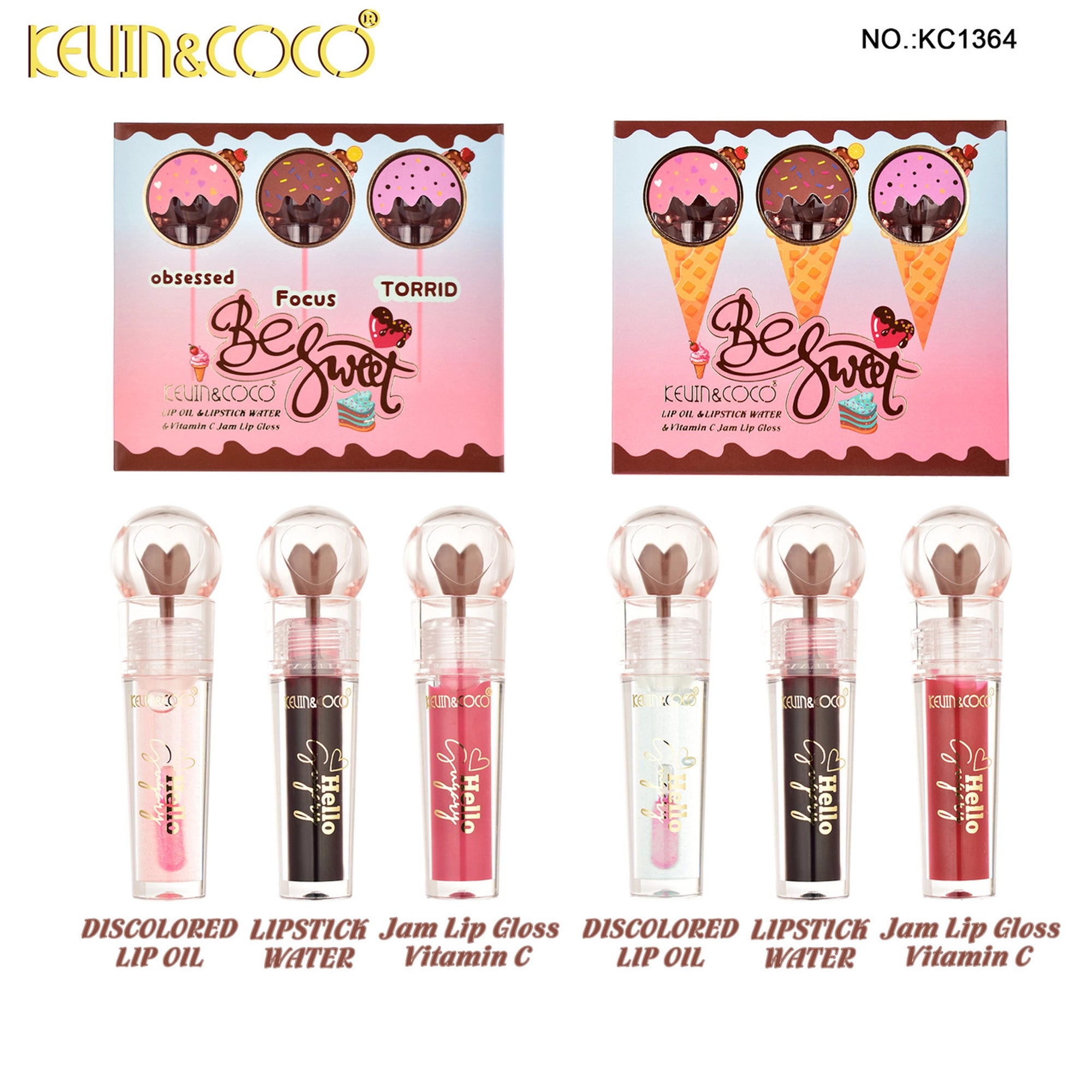 Kevin & Coco - Sweet Creamy Lip Oil Gloss Set