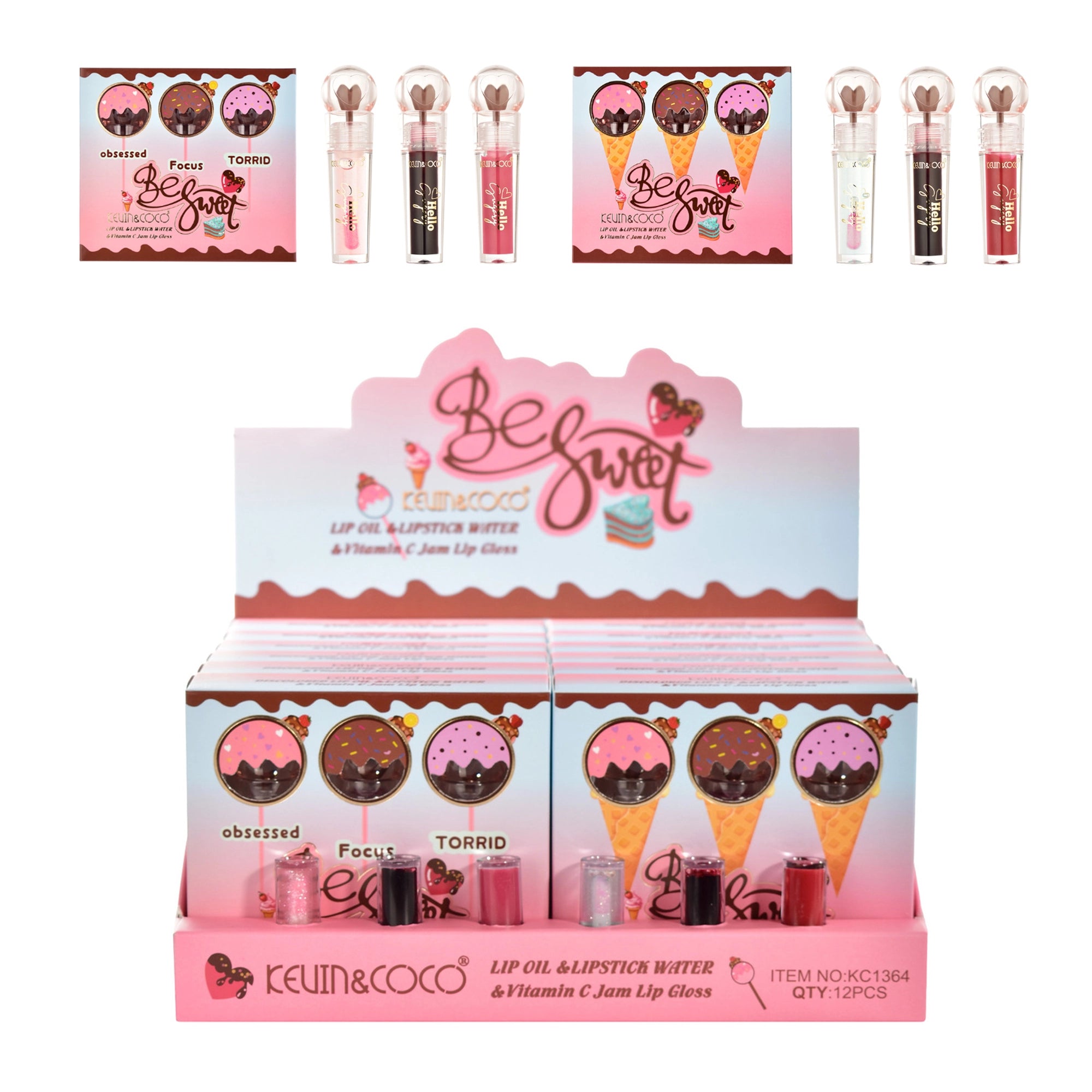Kevin & Coco - Sweet Creamy Lip Oil Gloss Set