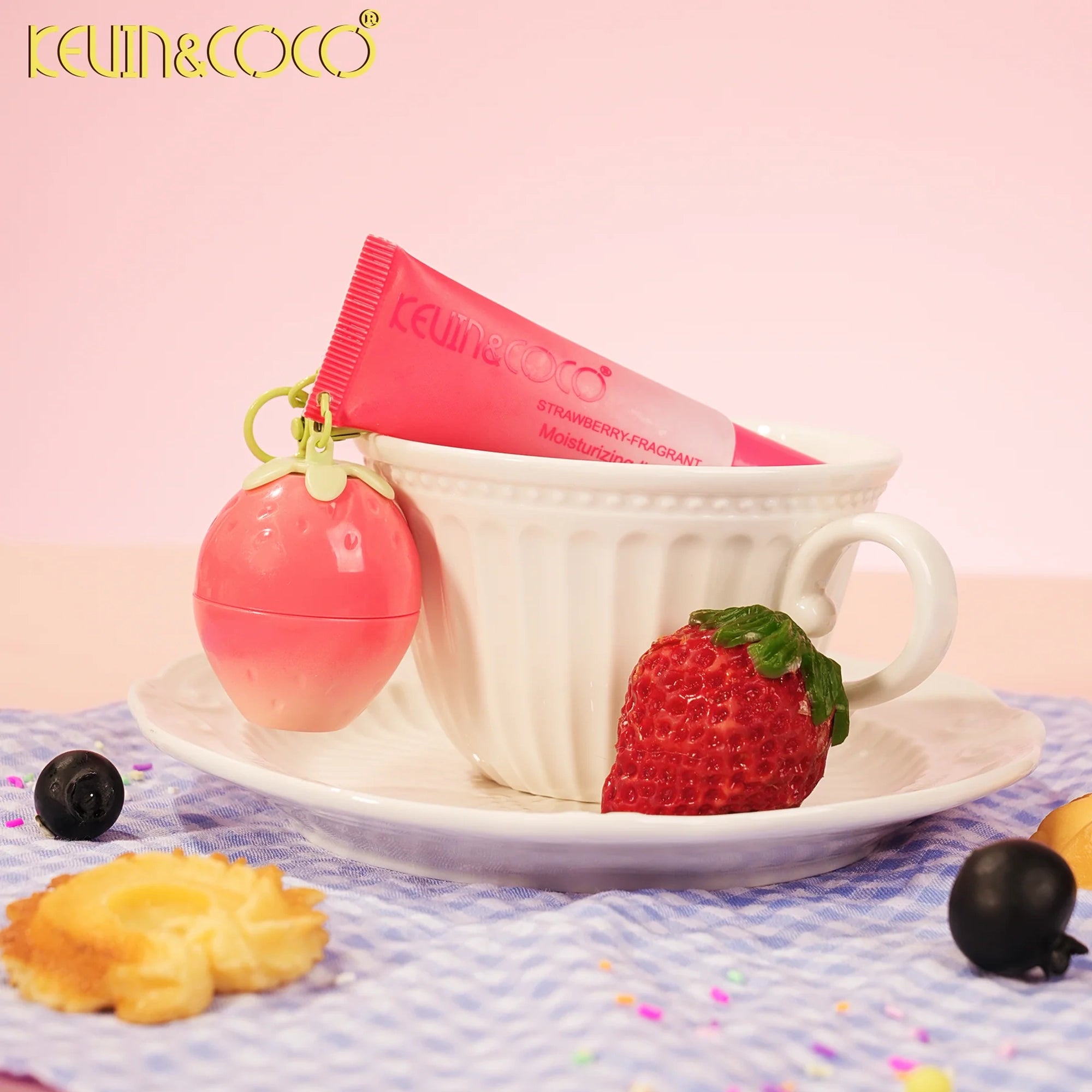 Kevin & Coco - Strawberry Mood-Changing Lip Gloss & Lip Oil