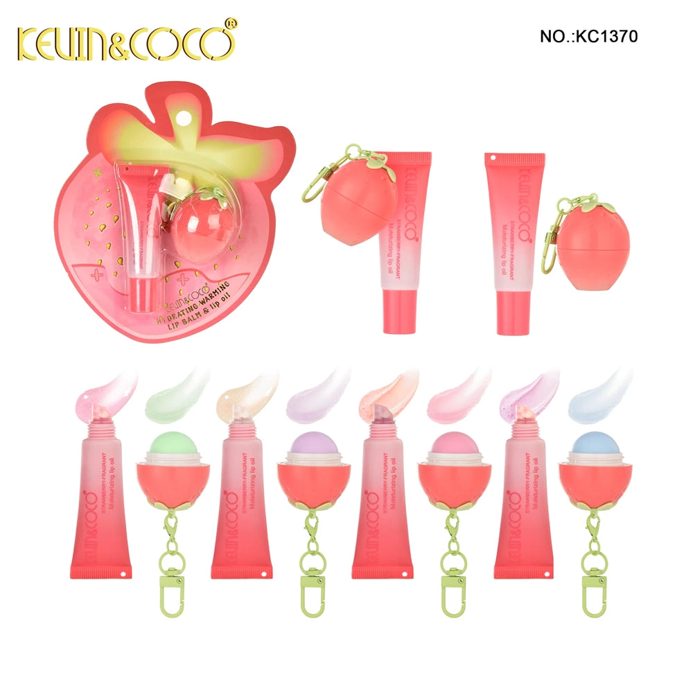 Kevin & Coco - Strawberry Mood-Changing Lip Gloss & Lip Oil