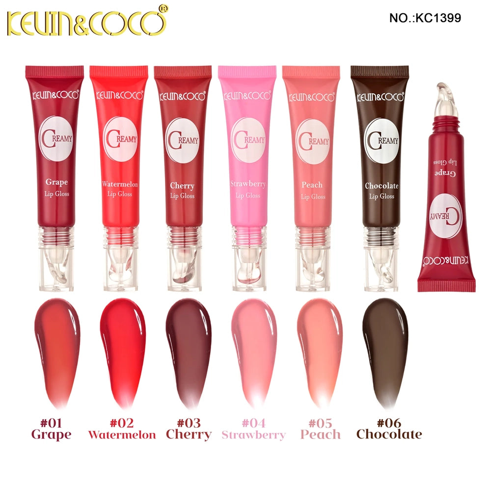 Kevin&Coco - Satin Kiss Creamy Lip Gloss | 24-Piece Set