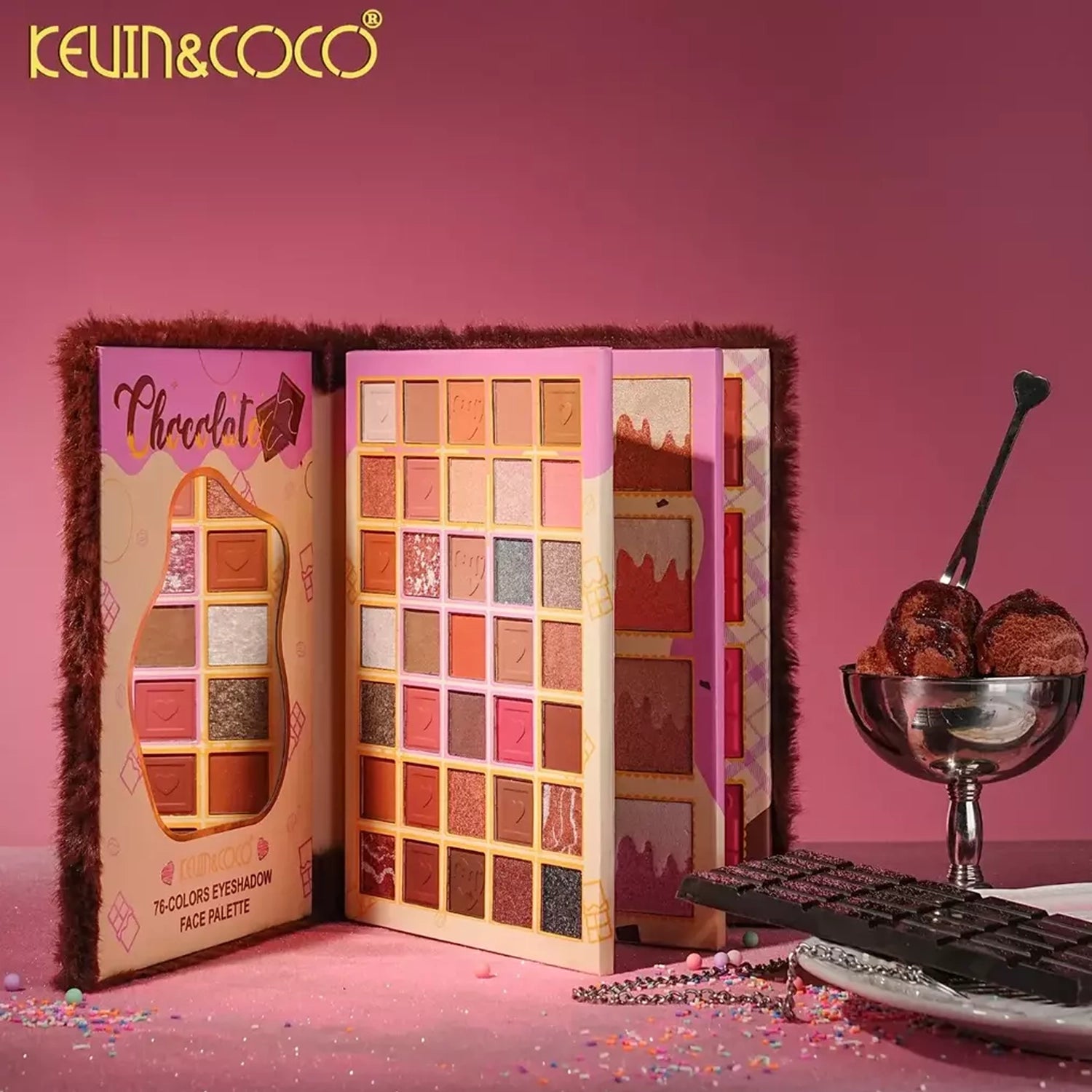 Kevin & Coco - Chocolate Fuzzy Eyeshadow Palette