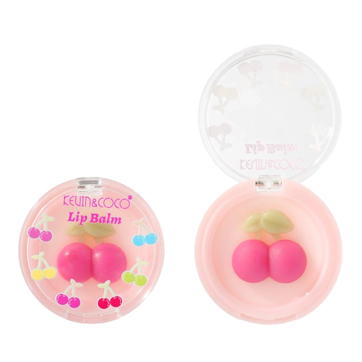 Kevin & Coco Cherry Lip Balm – Hydrating & Repairing Cherry Lip Care, 24pc Display