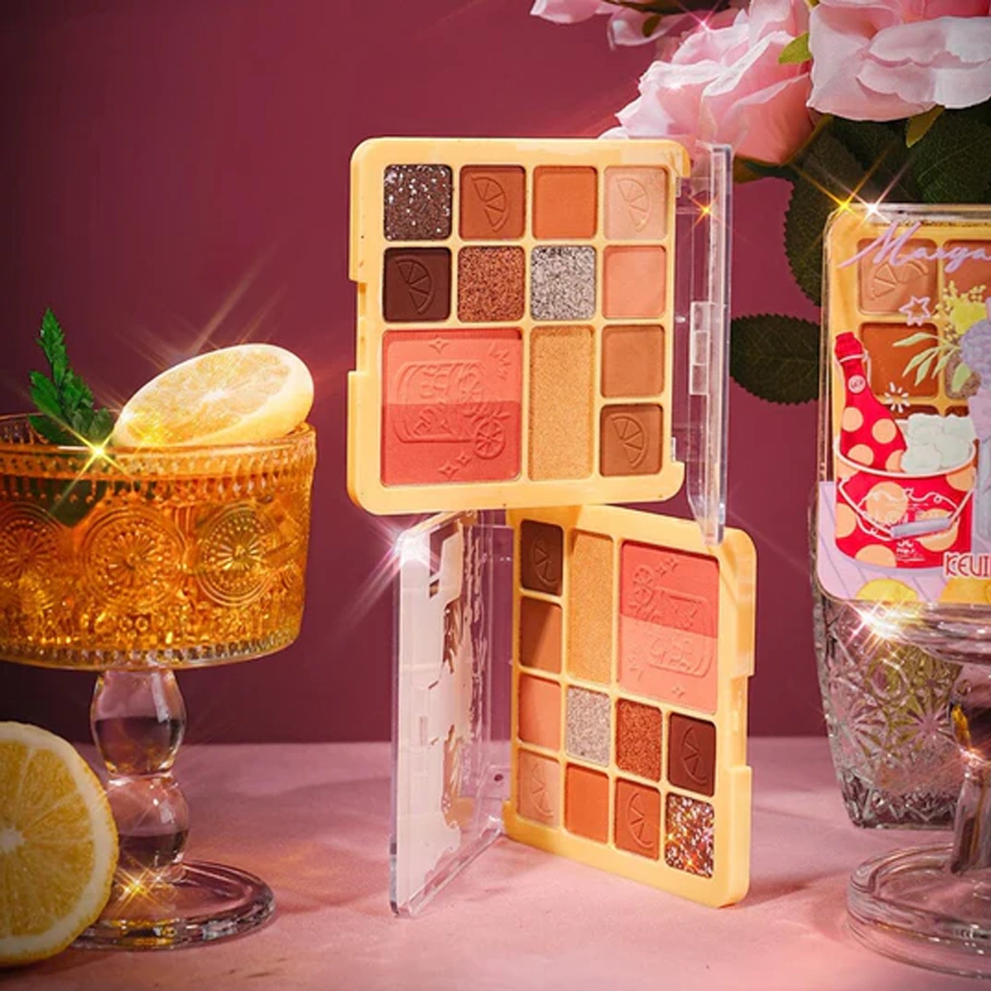 Kevin & Coco - "Margarita" 12-Color Eyeshadow Palette Display Set
