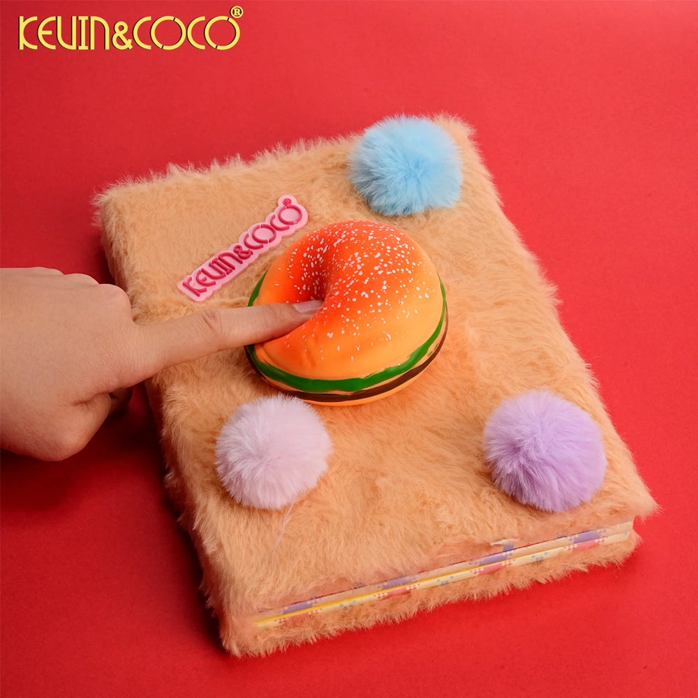 Kevin & Coco - Hamburger Plush Palette Squishy Stress Relief Makeup Palette