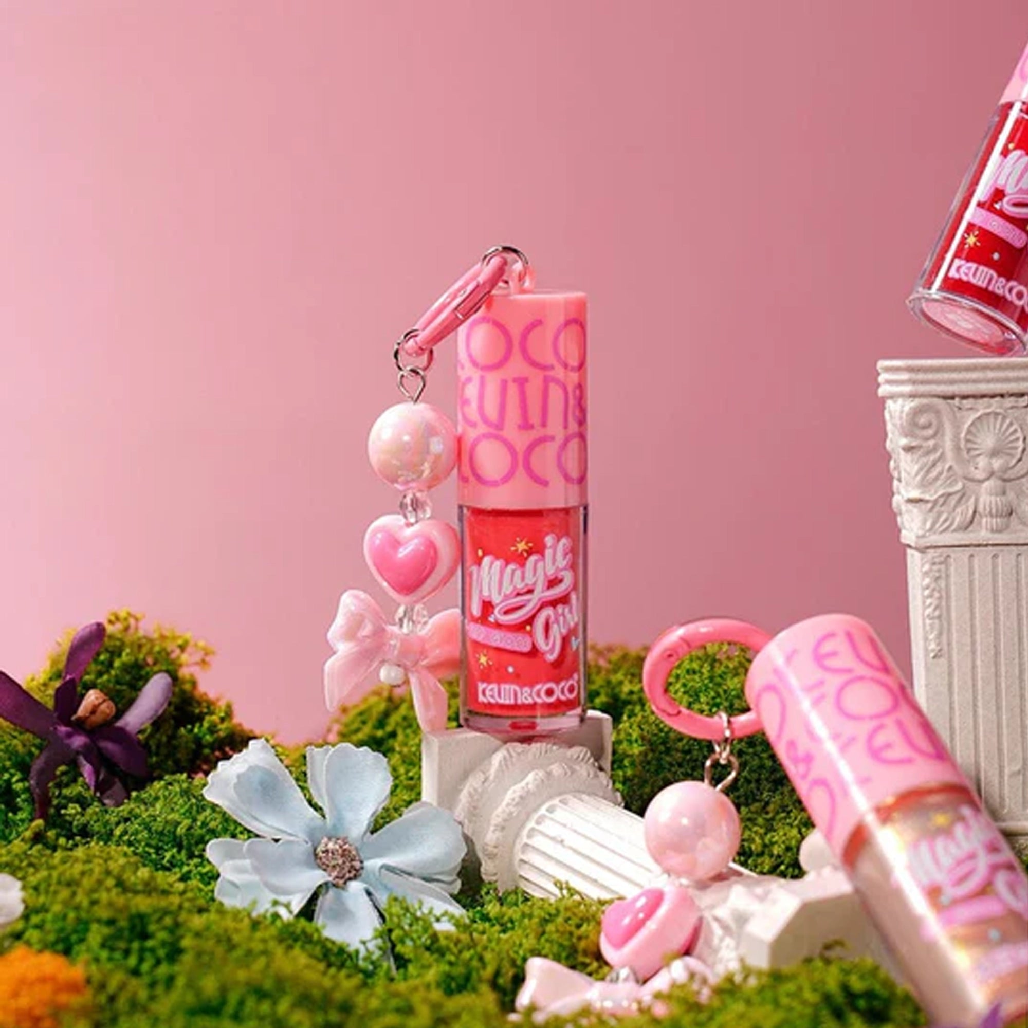 Kevin & Coco - "Magic Girl" Keychain Lip Gloss Set - 24pcs