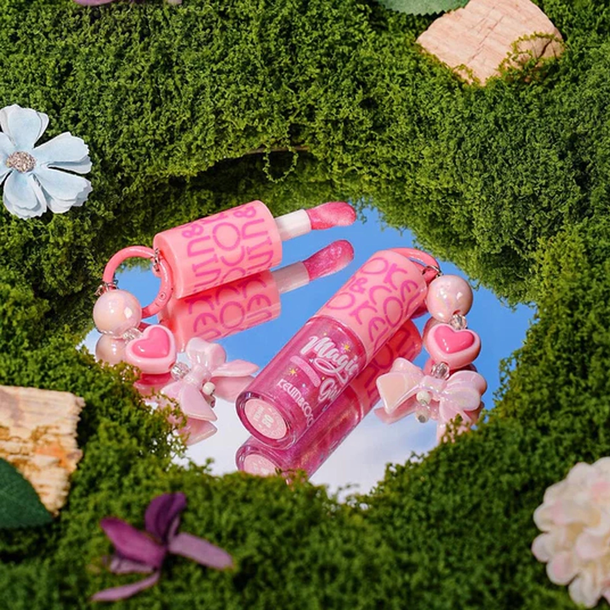 Kevin & Coco - "Magic Girl" Keychain Lip Gloss Set - 24pcs