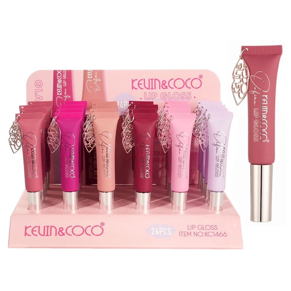 Kevin & Coco - "Define" Lip Gloss Display Set – 24pc High-Shine Hydrating Gloss