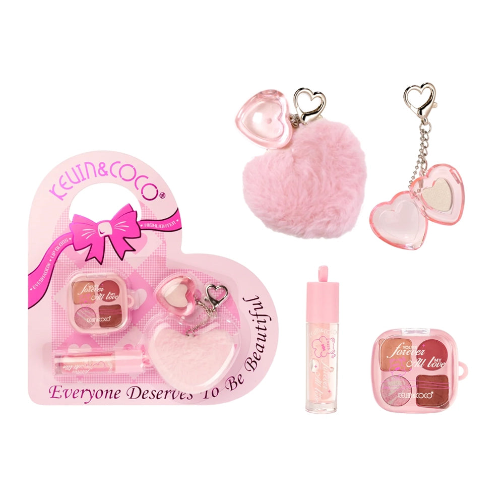 Kevin & Coco - Yours Forever All My Love Makeup Set Keychain