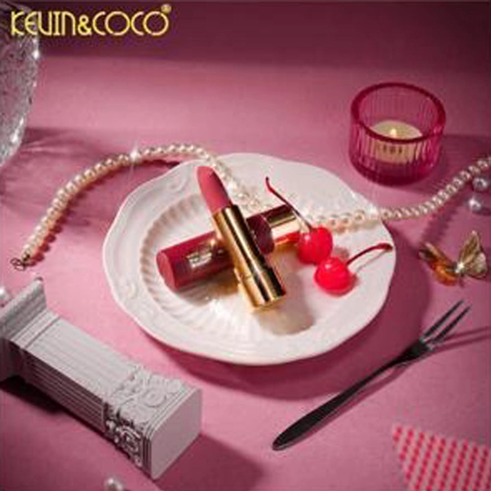 Kevin & Coco - Pink Flowers Velvet Lipstick – 24PC Display Set