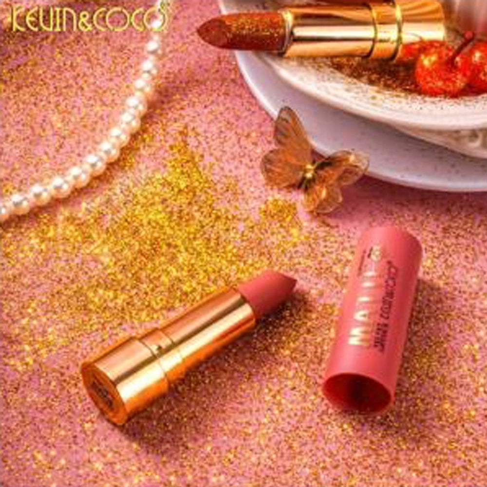 Kevin & Coco - Pink Flowers Velvet Lipstick – 24PC Display Set