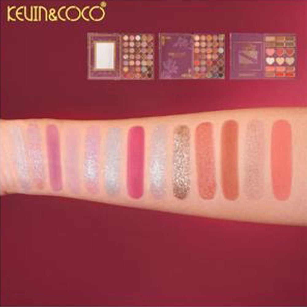 Kevin & Coco - Pink Flowers Eyeshadow Palette (6PC Display Set)